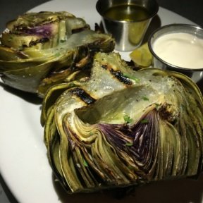 Gluten-free artichoke from Santa Barbara FisHouse